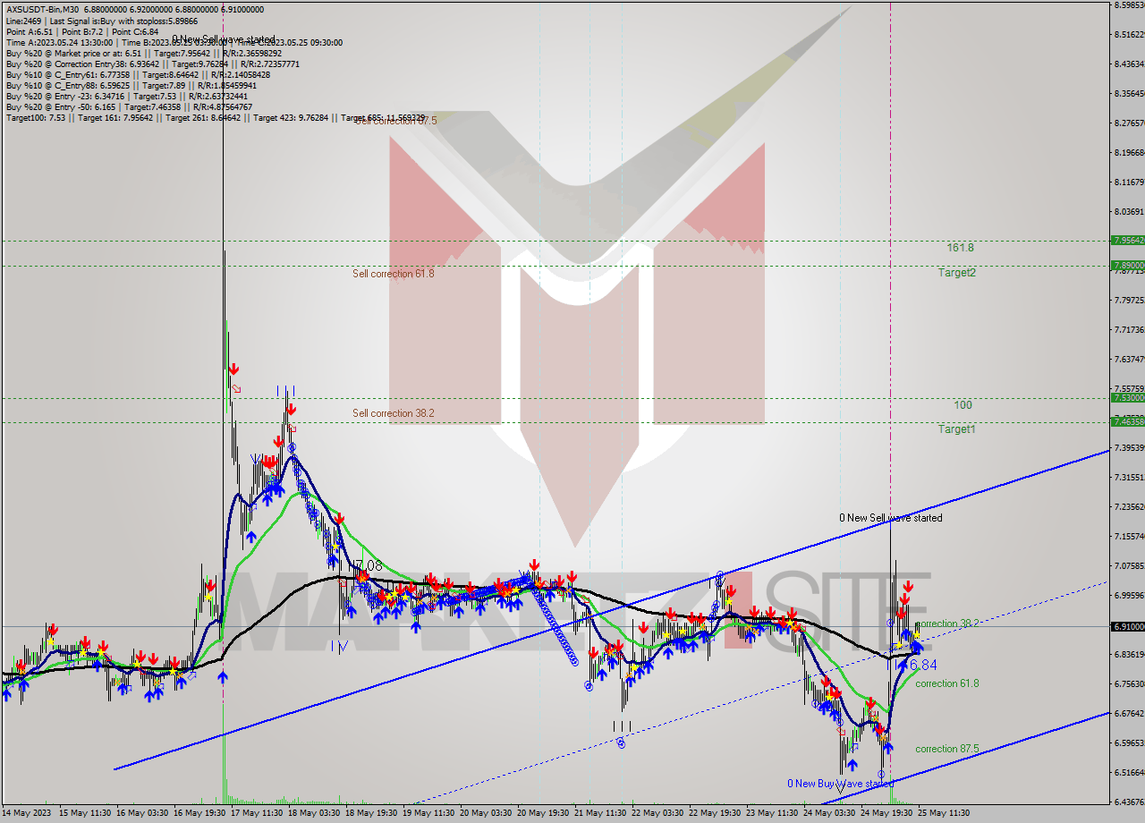 AXSUSDT-Bin M30 Signal
