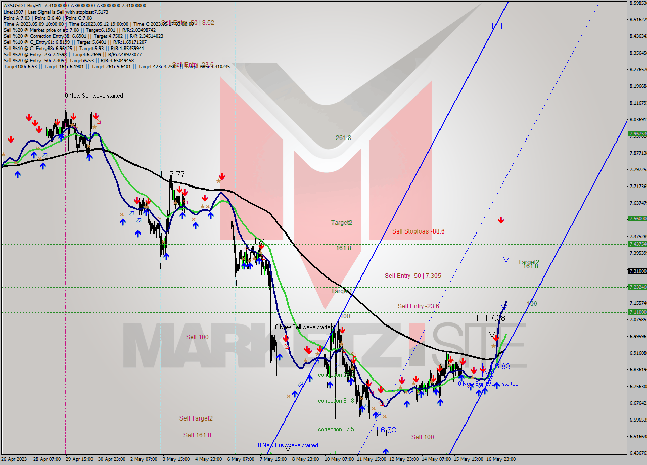 AXSUSDT-Bin H1 Signal