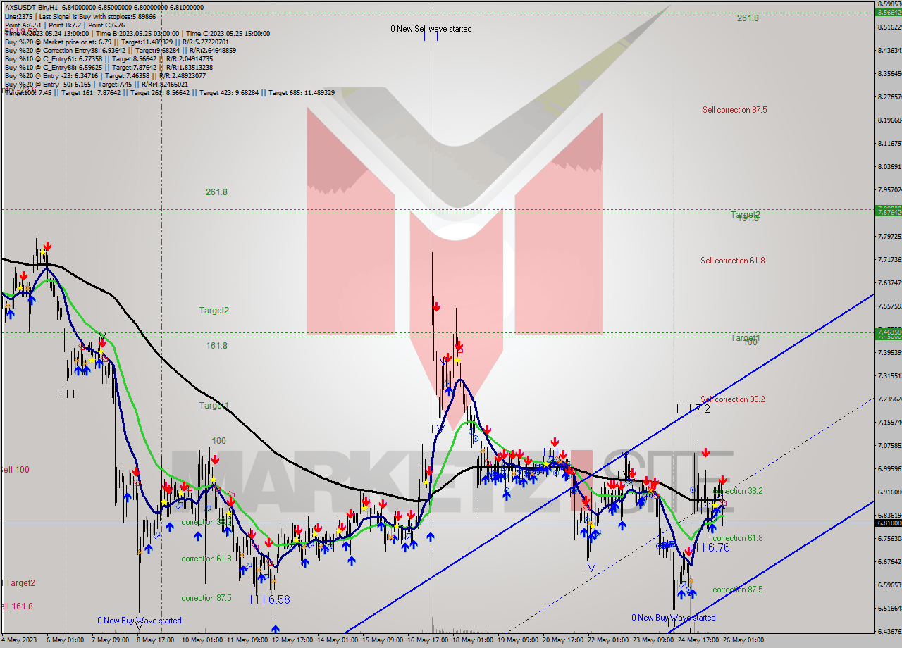 AXSUSDT-Bin H1 Signal