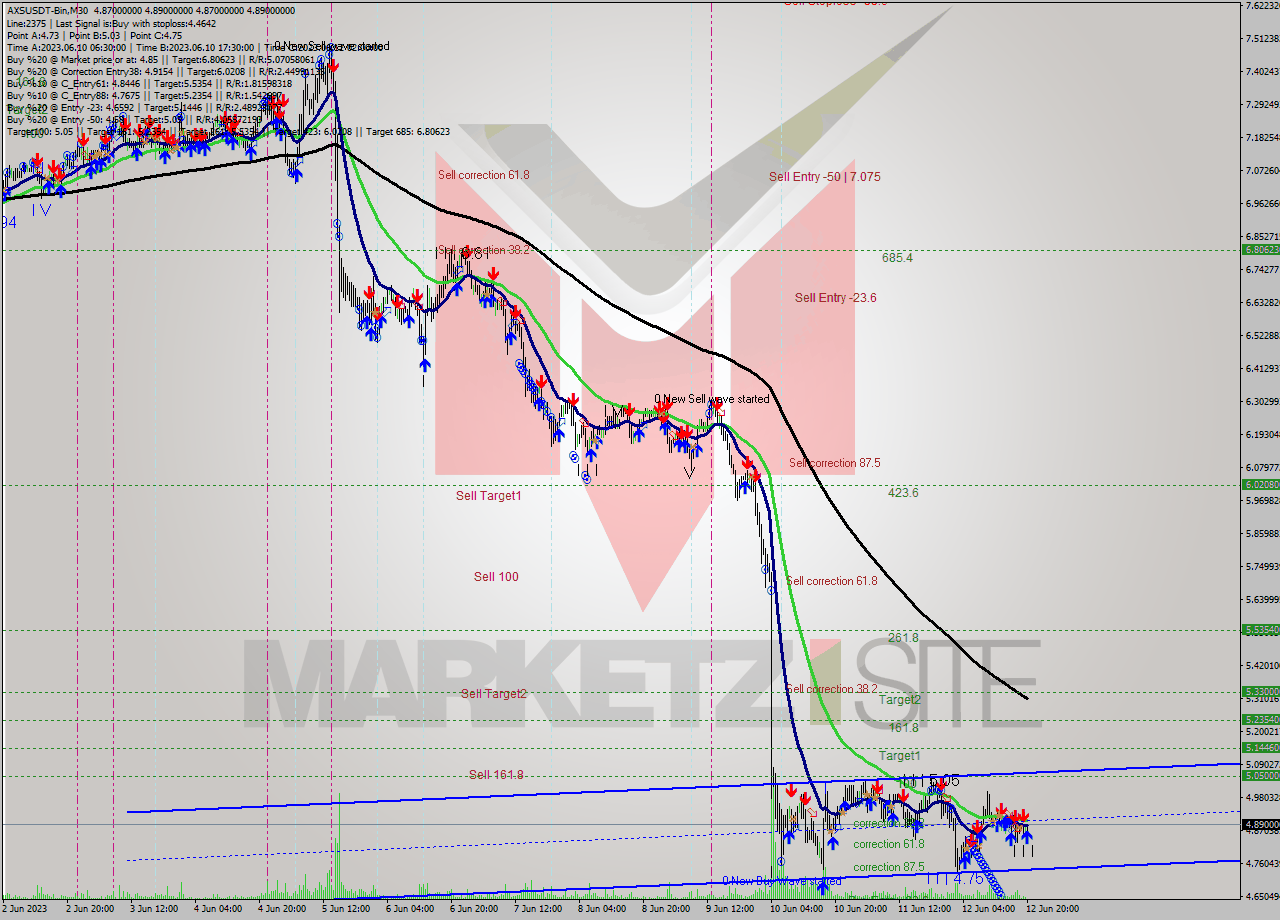 AXSUSDT-Bin M30 Signal