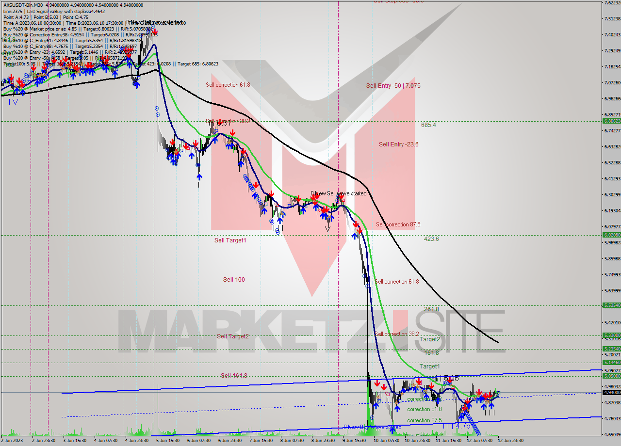 AXSUSDT-Bin M30 Signal