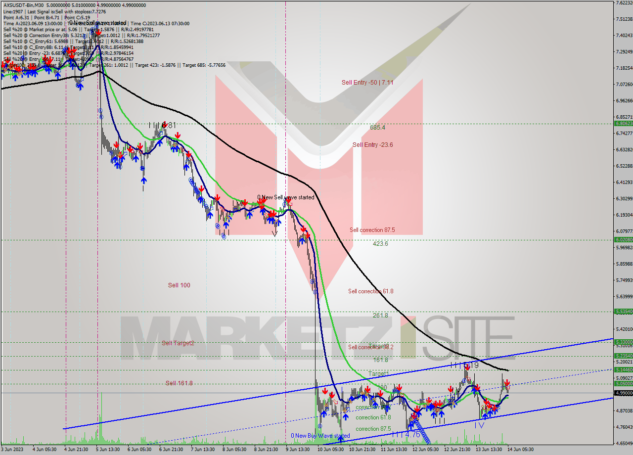 AXSUSDT-Bin M30 Signal