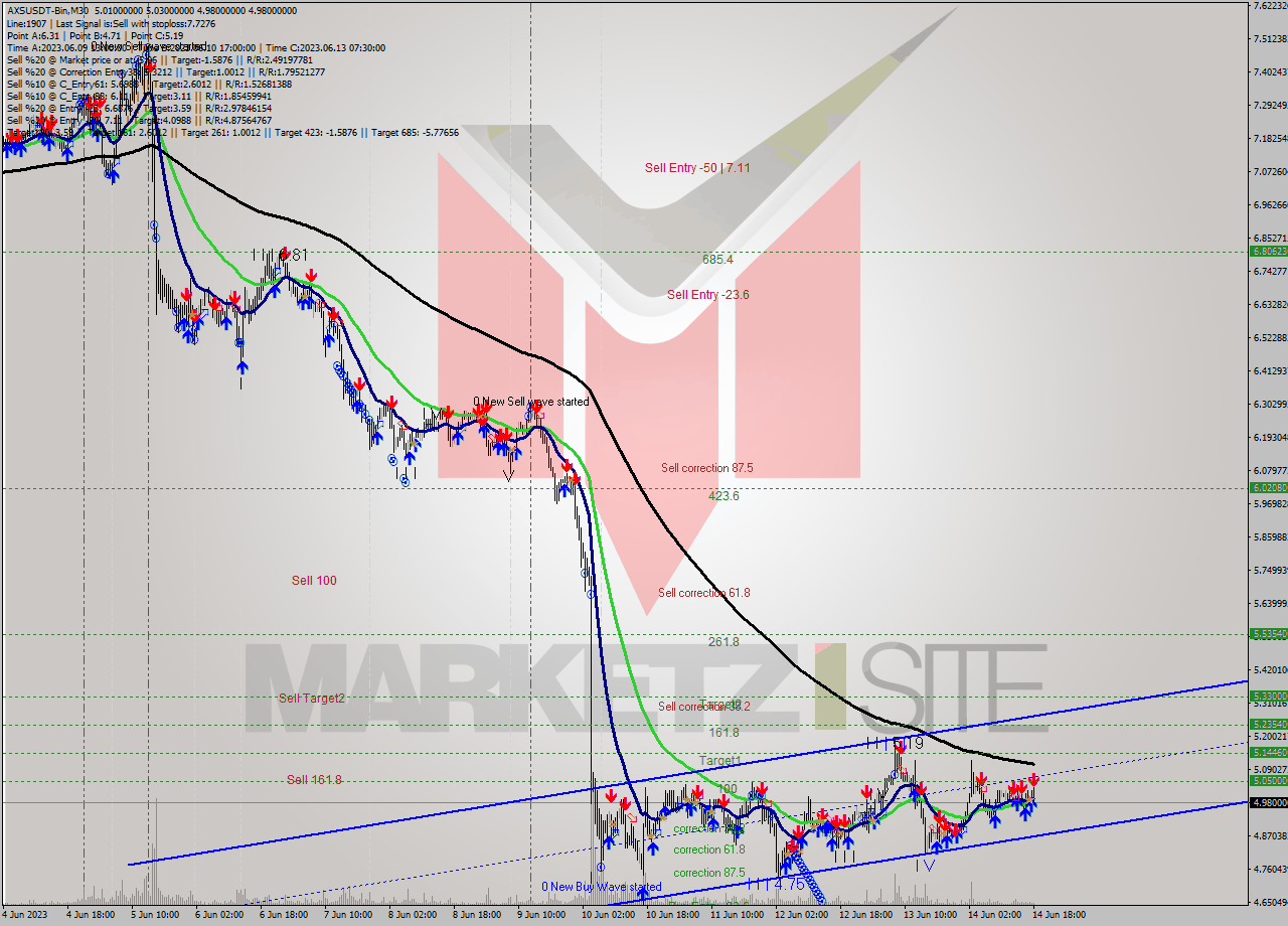 AXSUSDT-Bin M30 Signal