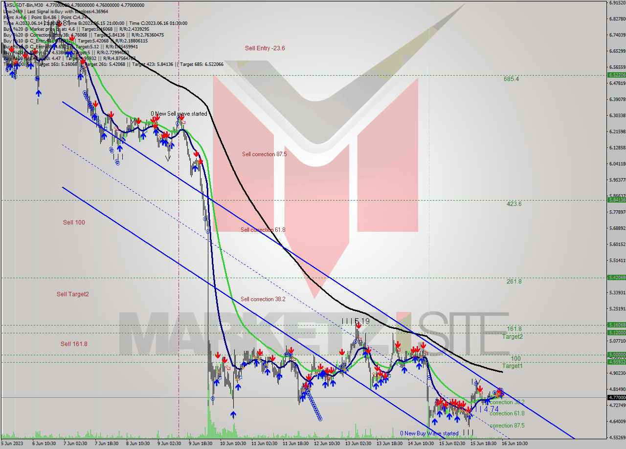 AXSUSDT-Bin M30 Signal