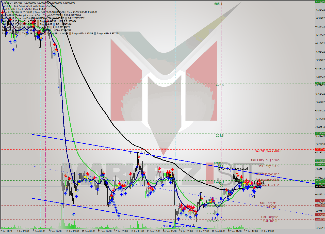 AXSUSDT-Bin M30 Signal