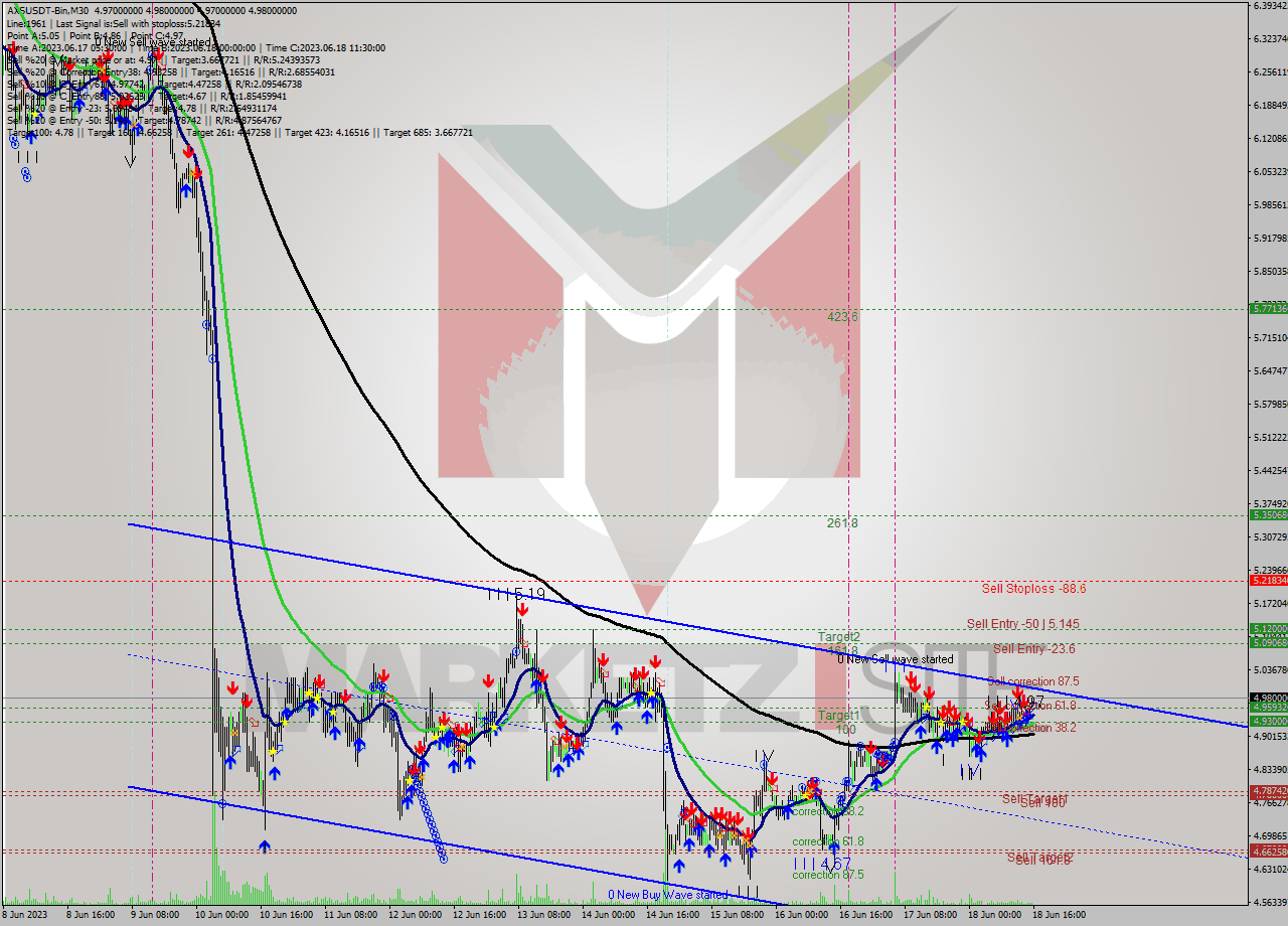 AXSUSDT-Bin M30 Signal