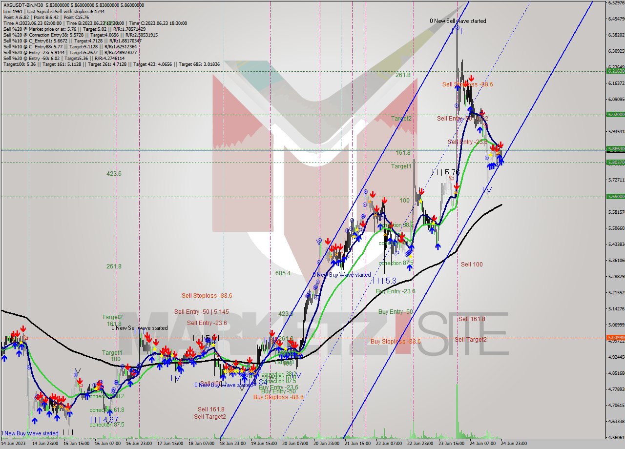 AXSUSDT-Bin M30 Signal