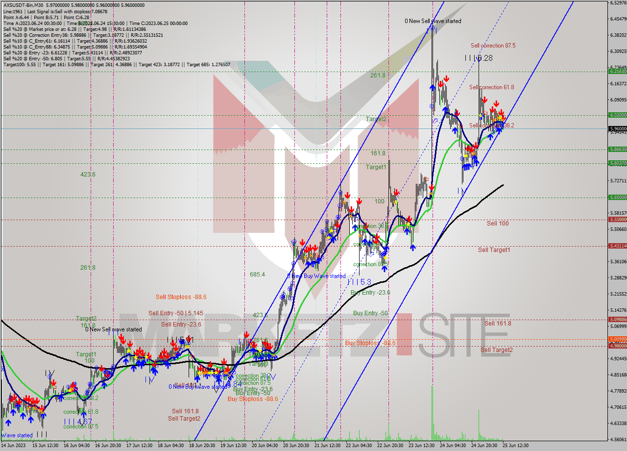 AXSUSDT-Bin M30 Signal