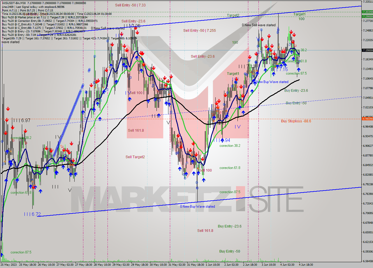 AXSUSDT-Bin M30 Signal