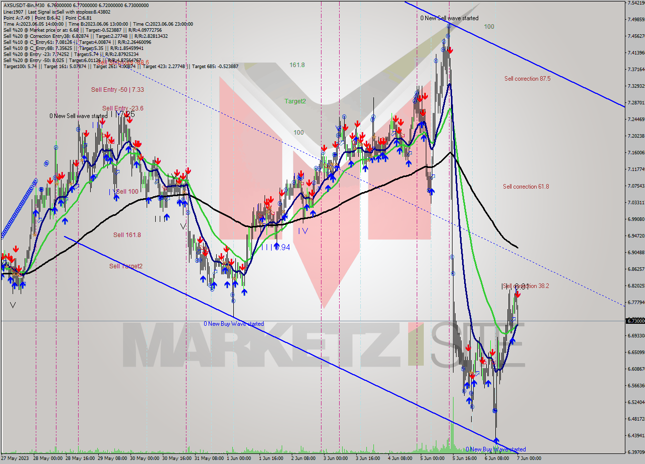 AXSUSDT-Bin M30 Signal