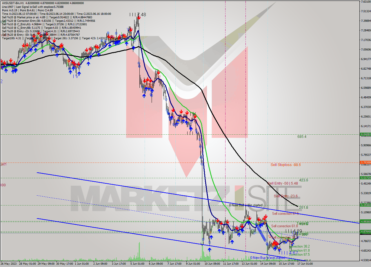 AXSUSDT-Bin H1 Signal