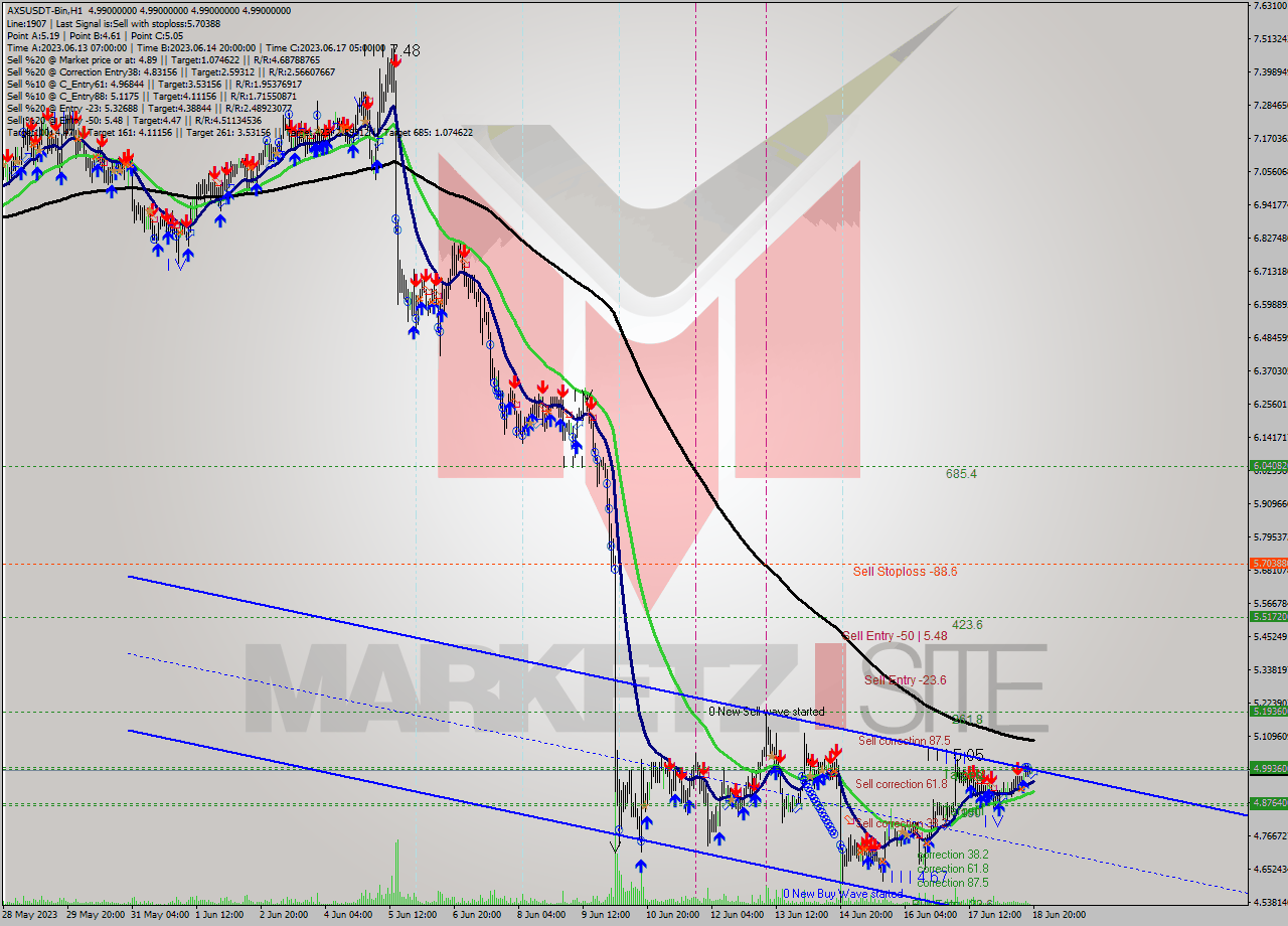 AXSUSDT-Bin H1 Signal