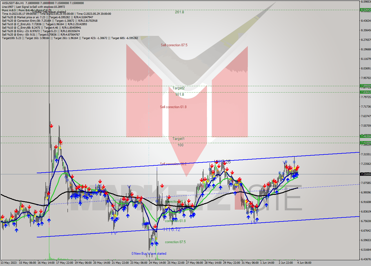AXSUSDT-Bin H1 Signal