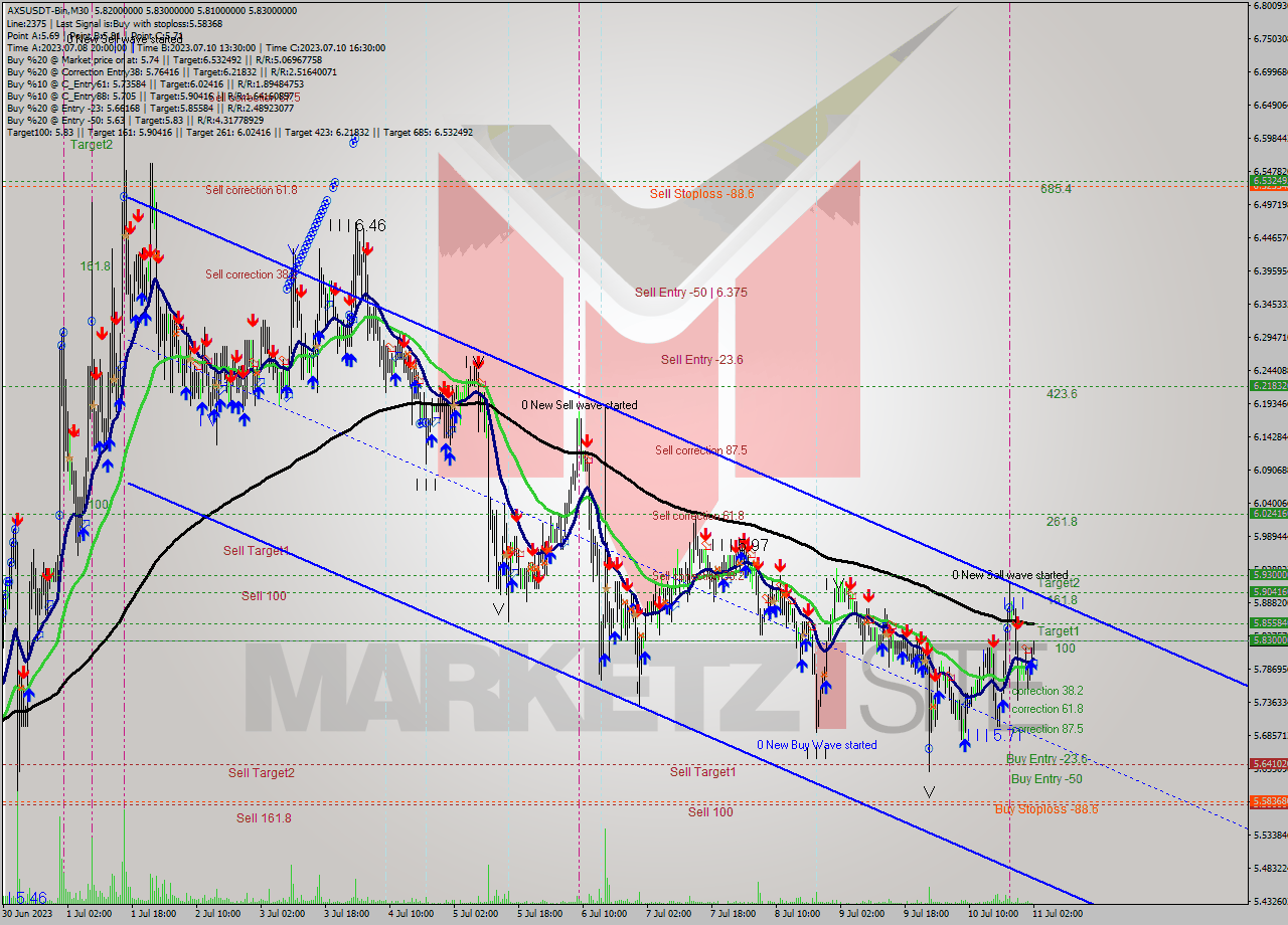 AXSUSDT-Bin M30 Signal