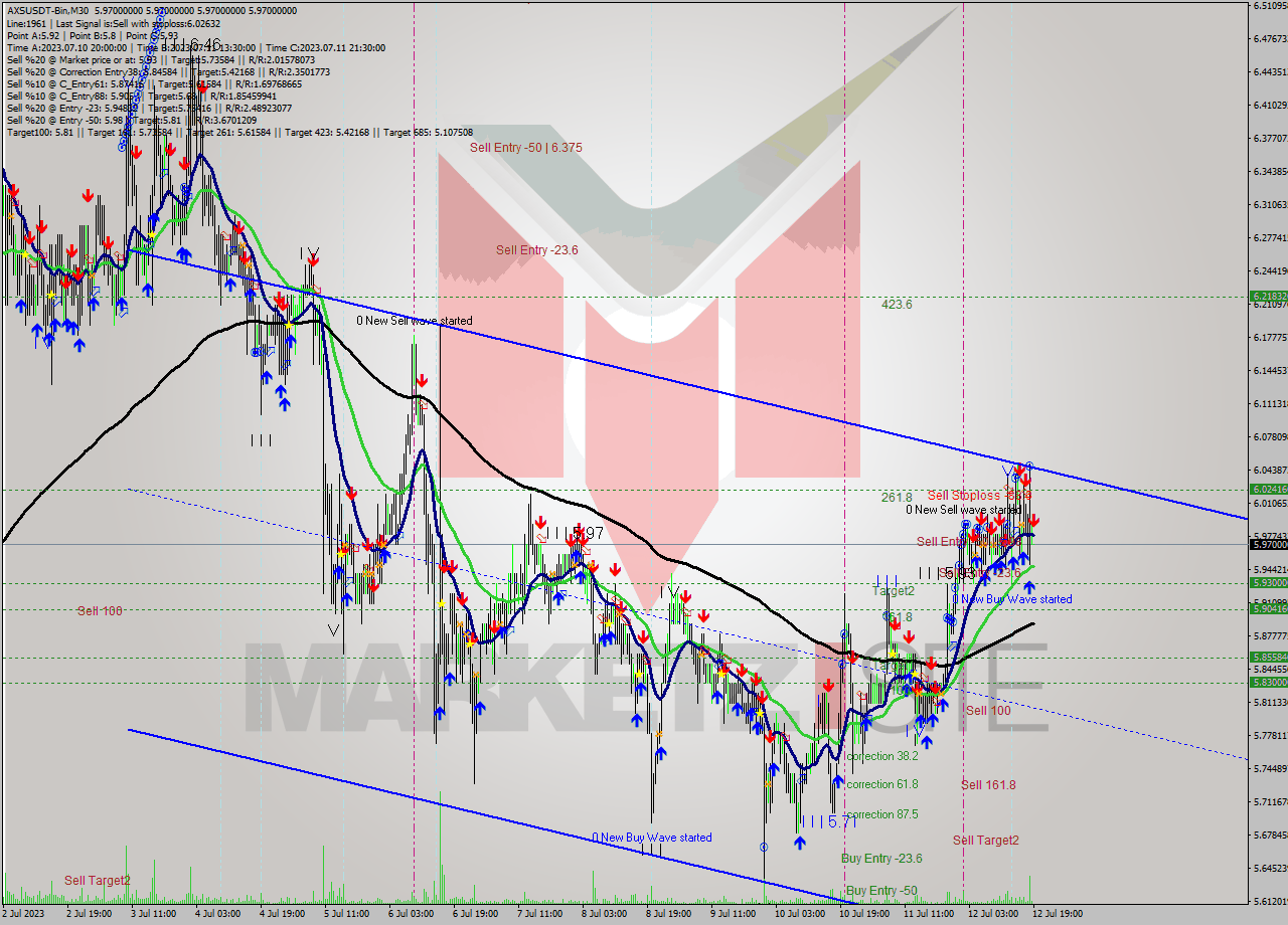AXSUSDT-Bin M30 Signal
