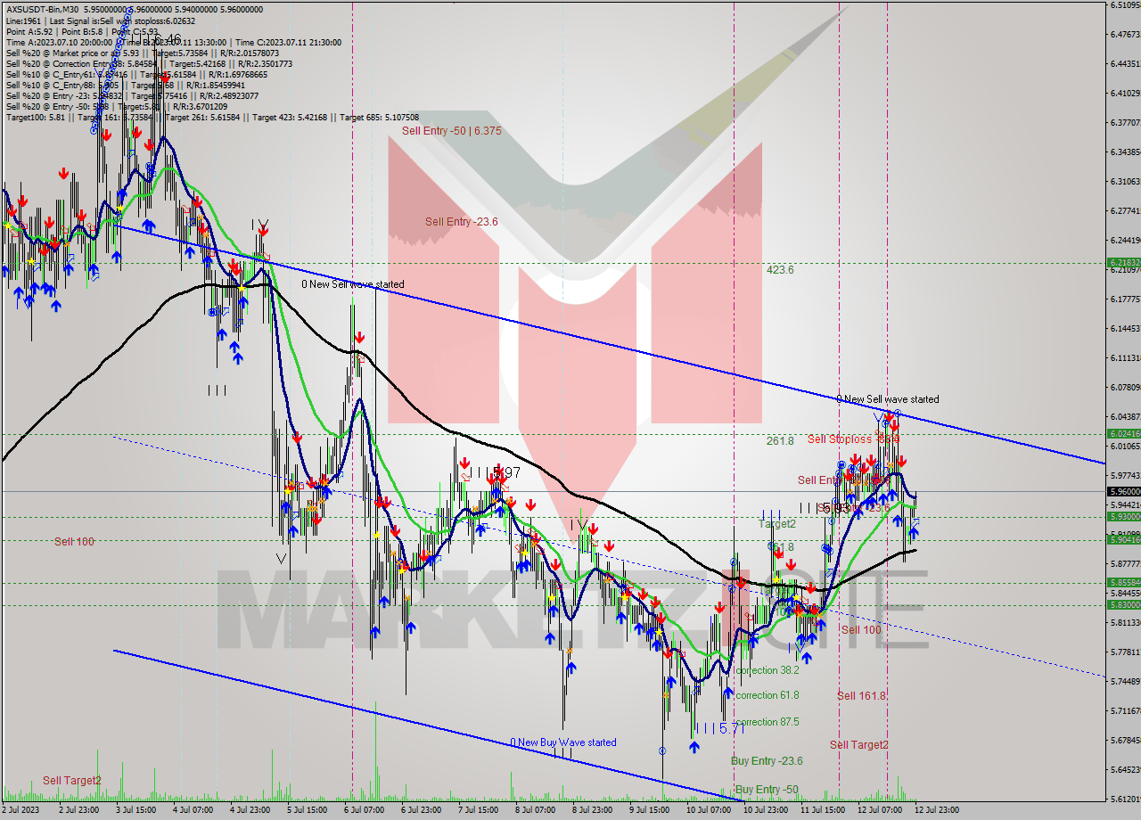 AXSUSDT-Bin M30 Signal
