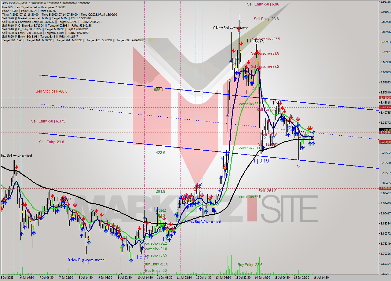 AXSUSDT-Bin M30 Signal