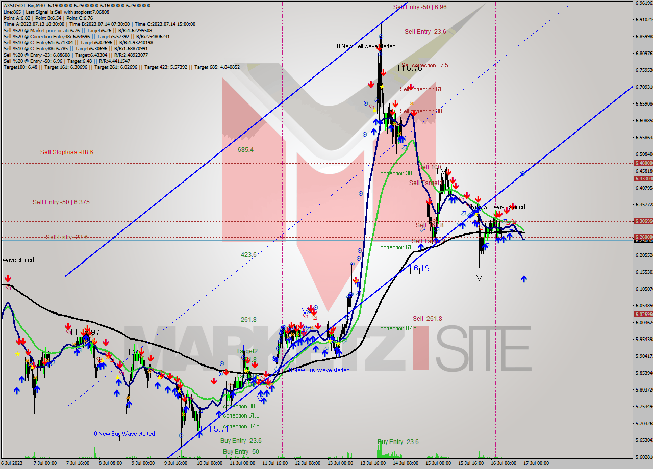 AXSUSDT-Bin M30 Signal