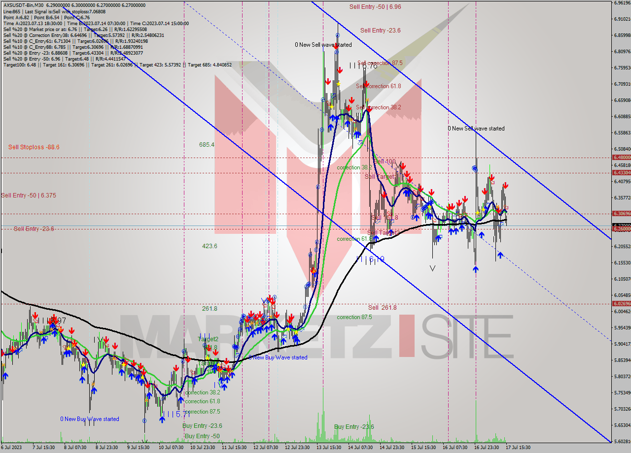 AXSUSDT-Bin M30 Signal