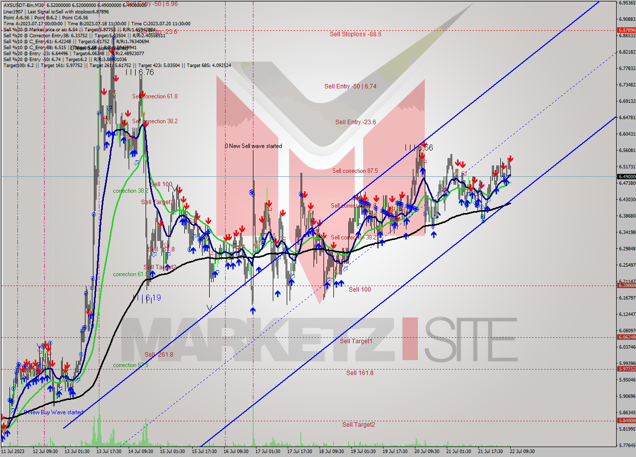 AXSUSDT-Bin M30 Signal