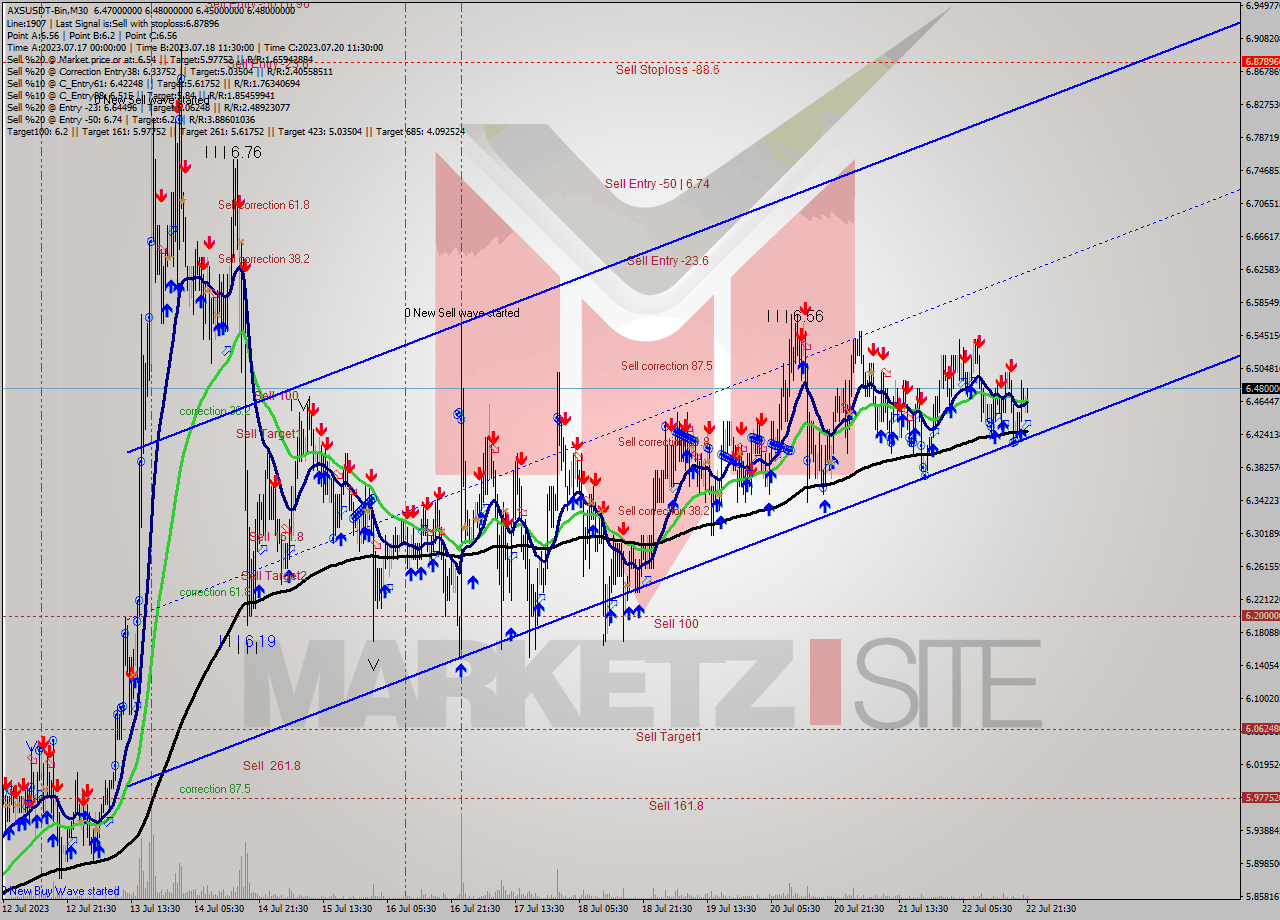 AXSUSDT-Bin M30 Signal