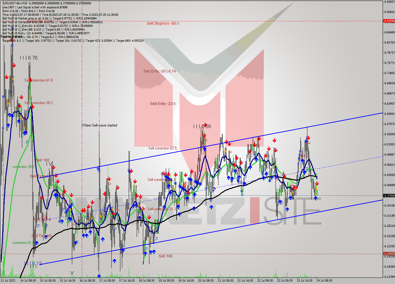 AXSUSDT-Bin M30 Analysis AXSUSDT-Bin M30 Signal