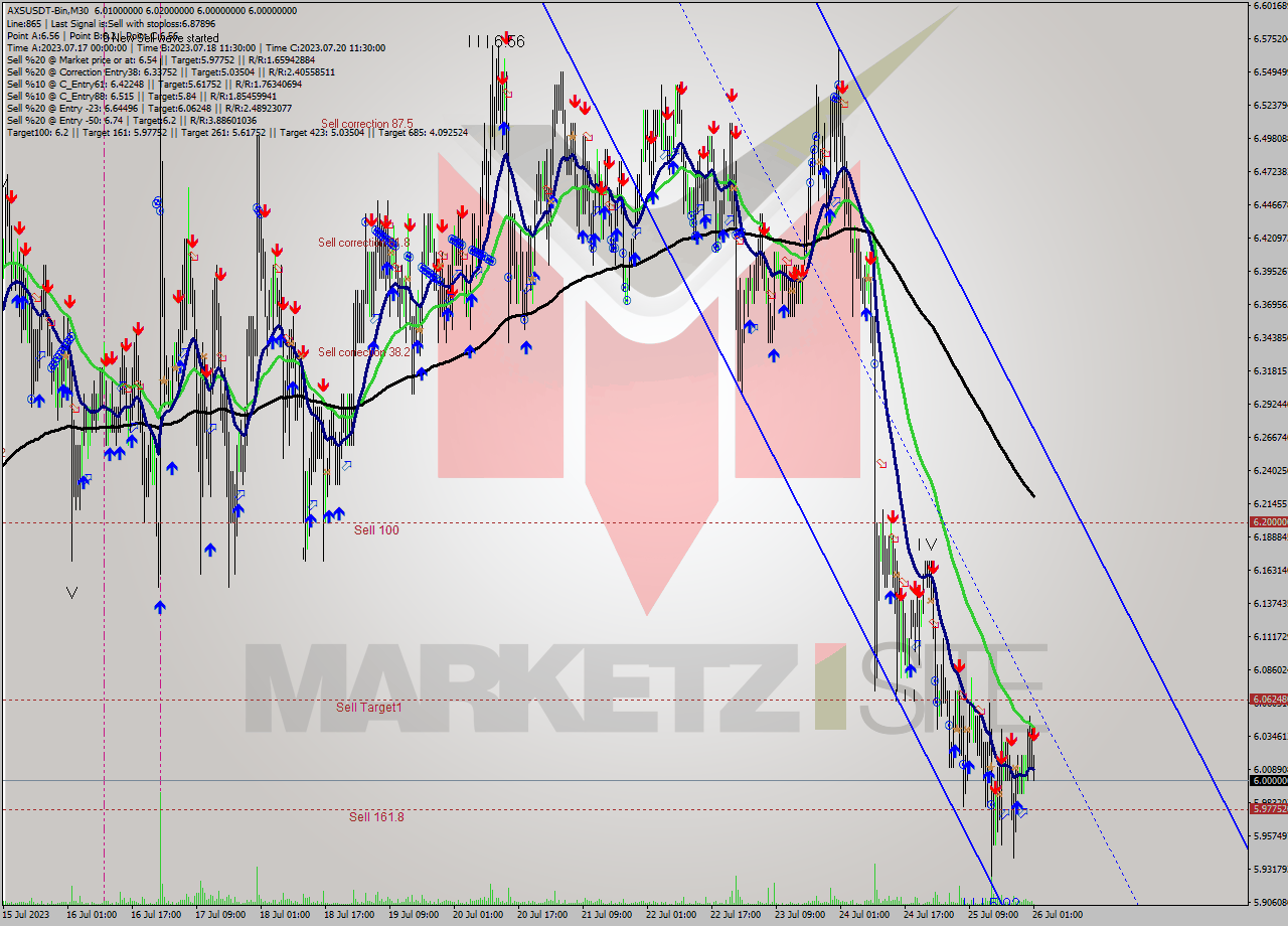 AXSUSDT-Bin M30 Signal