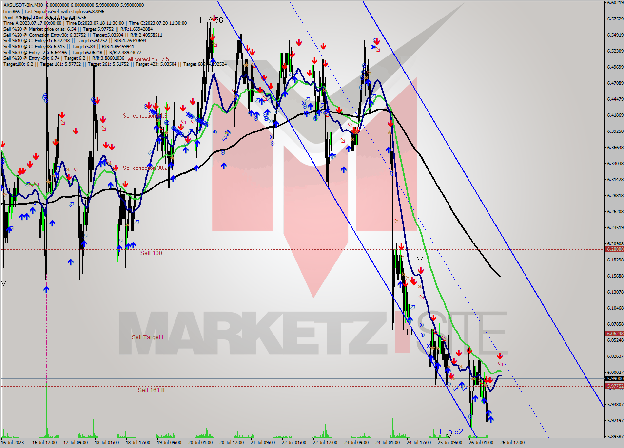 AXSUSDT-Bin M30 Signal