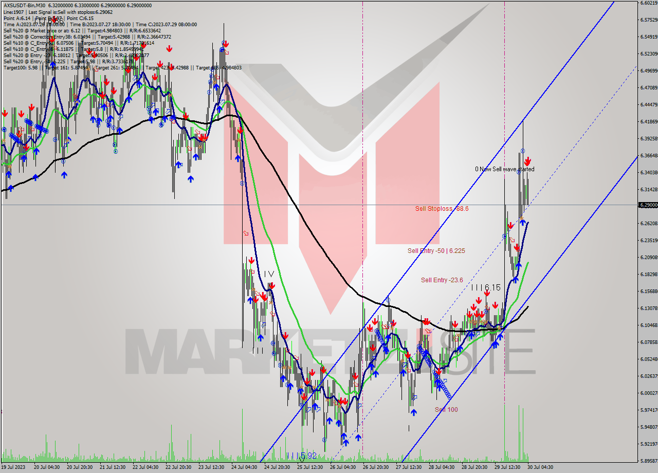 AXSUSDT-Bin M30 Signal