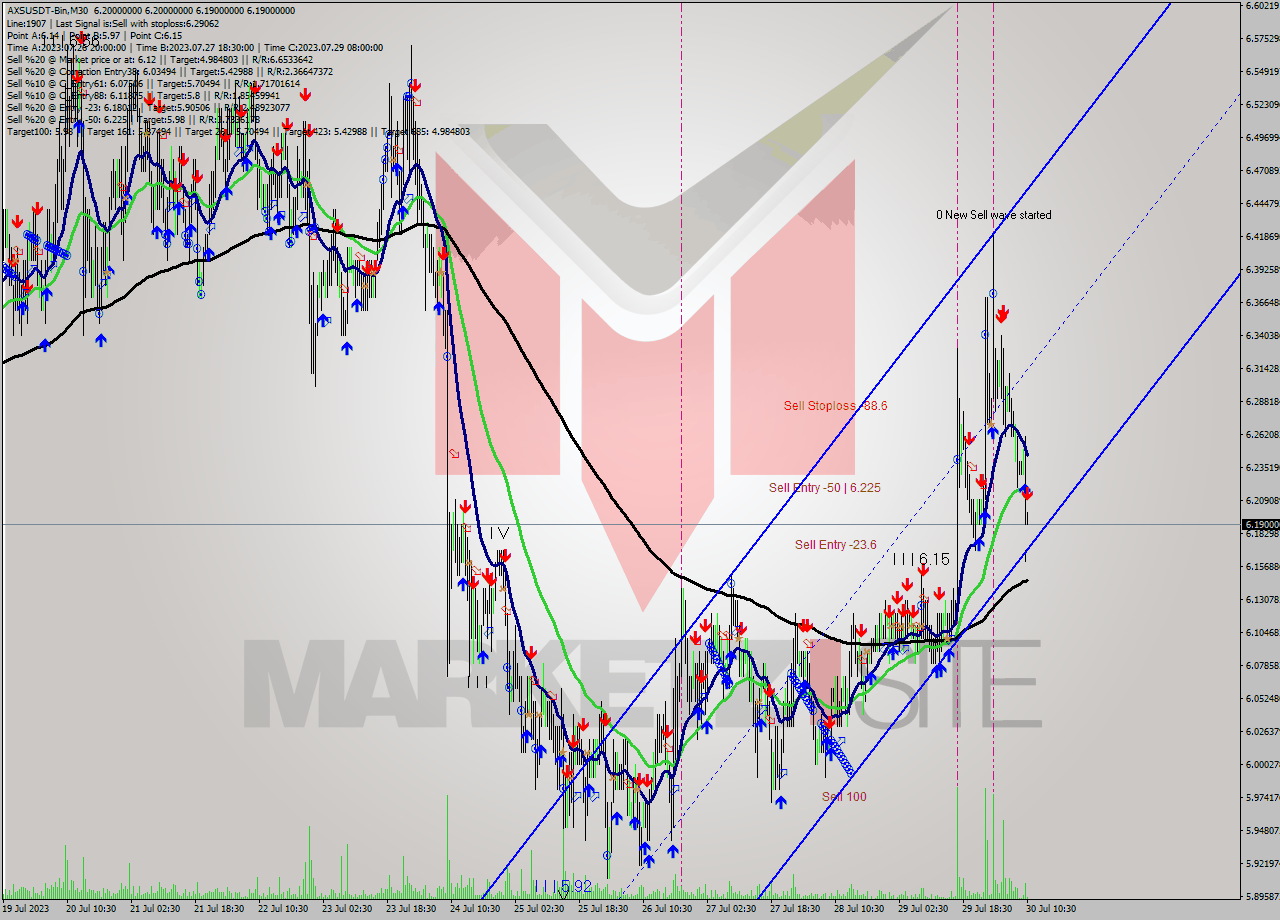 AXSUSDT-Bin M30 Signal