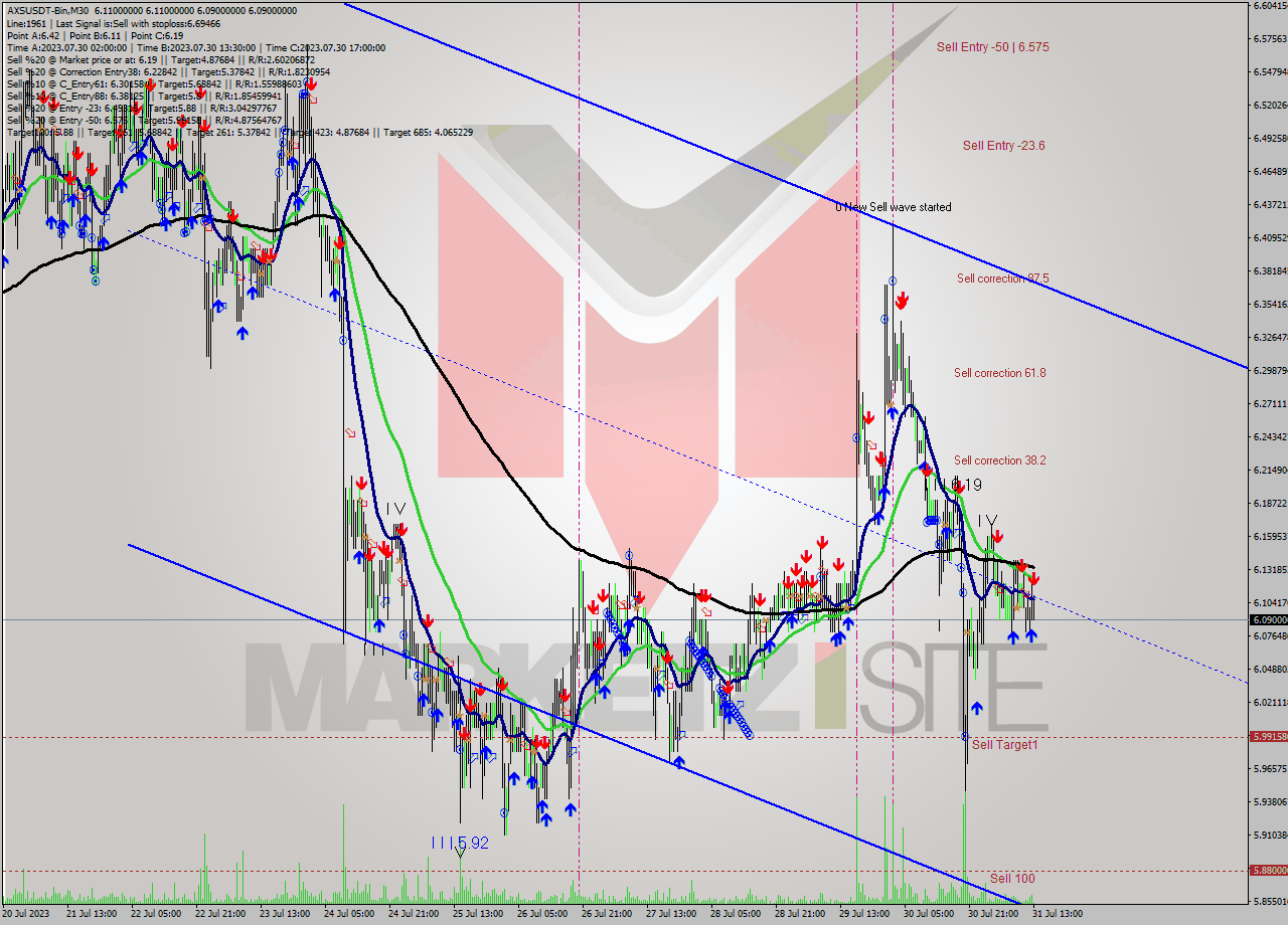 AXSUSDT-Bin M30 Signal