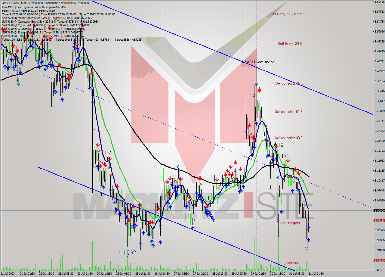 AXSUSDT-Bin M30 Signal