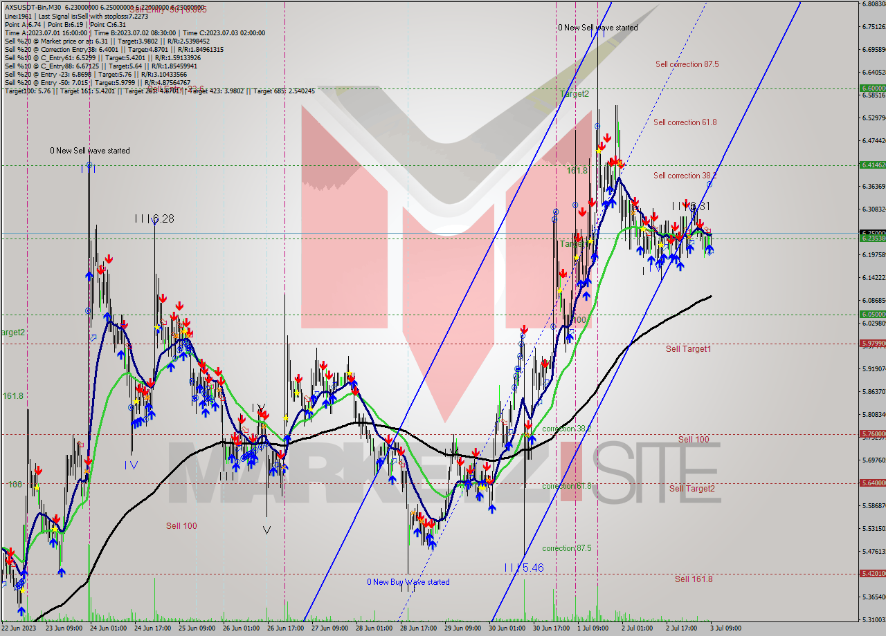 AXSUSDT-Bin M30 Signal