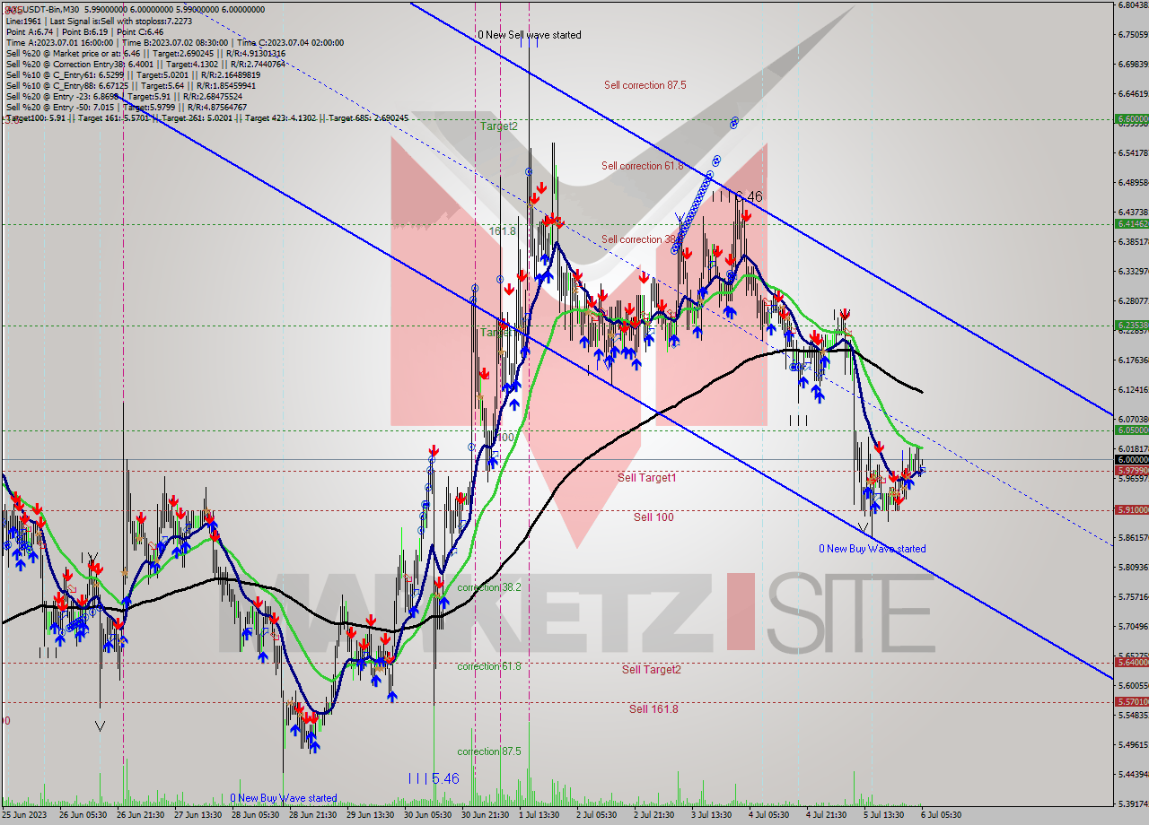 AXSUSDT-Bin M30 Signal