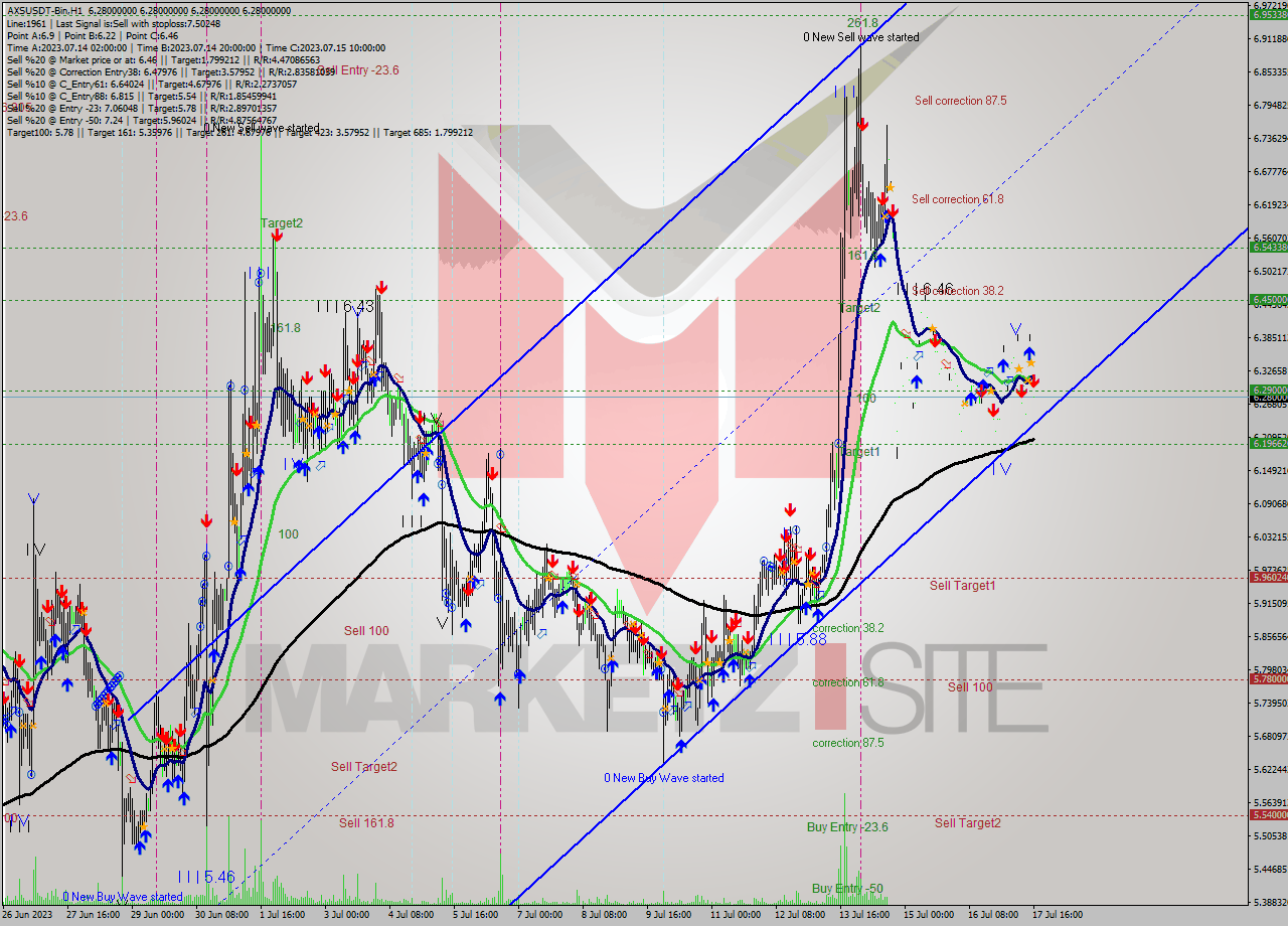 AXSUSDT-Bin H1 Signal