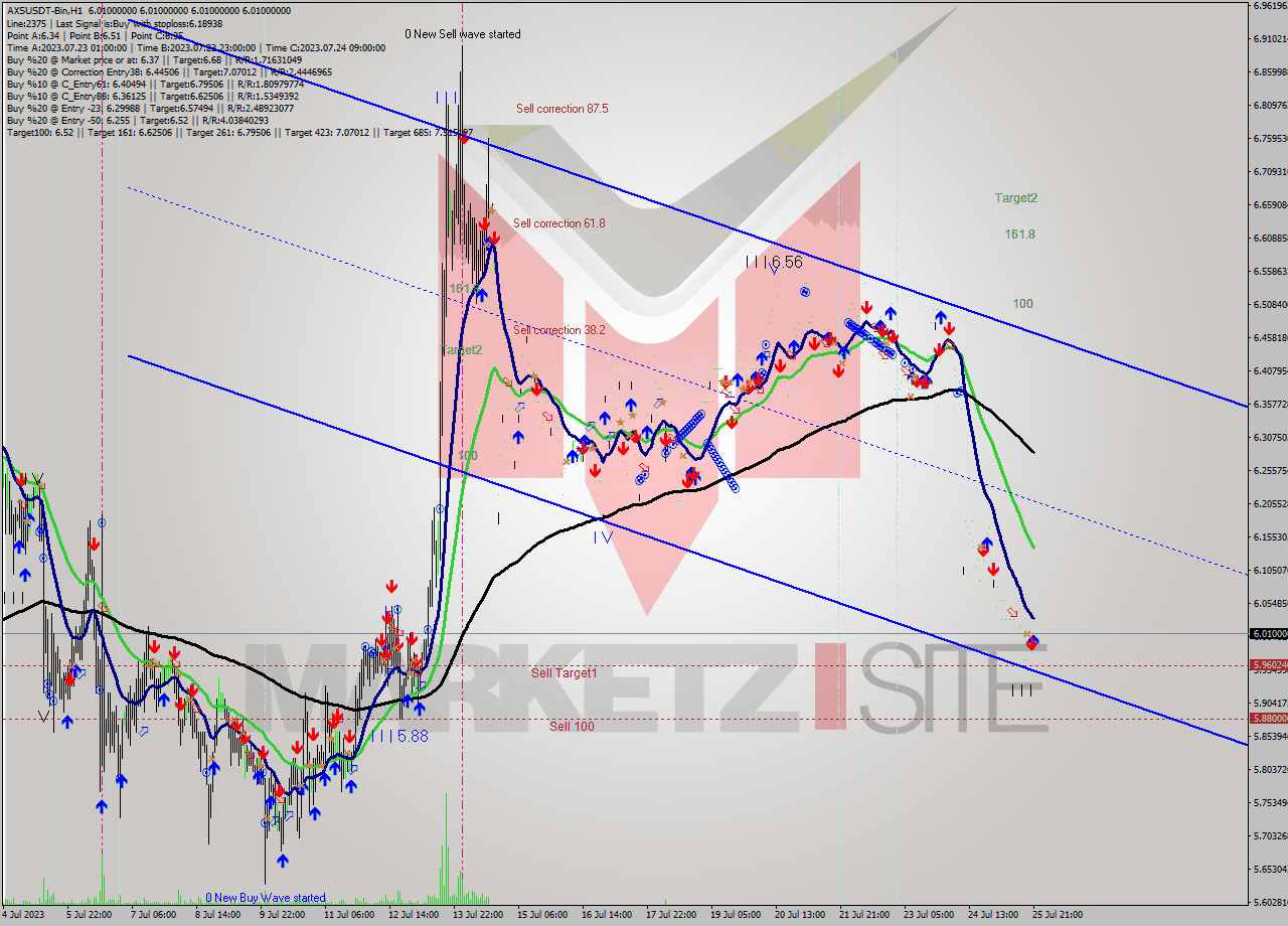 AXSUSDT-Bin H1 Signal