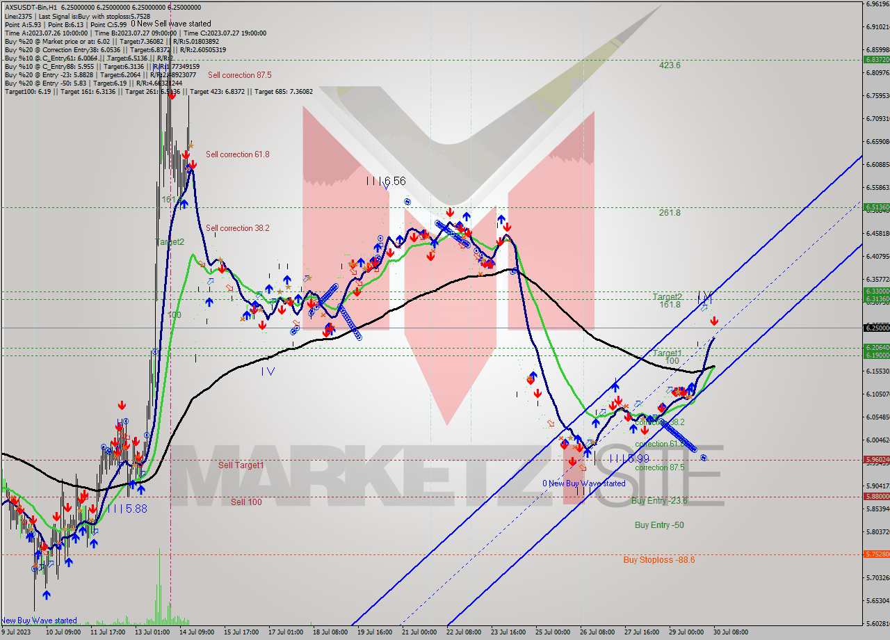 AXSUSDT-Bin H1 Signal