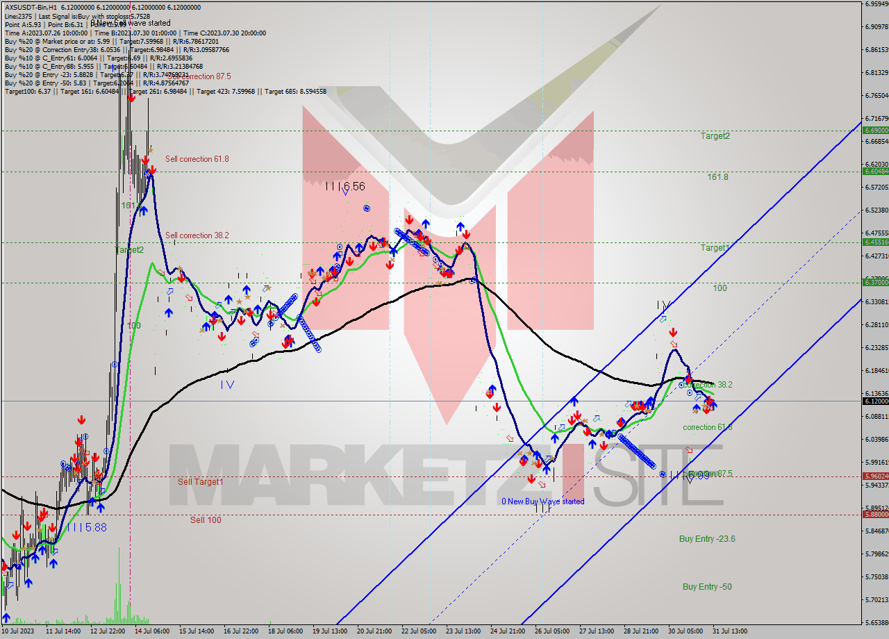 AXSUSDT-Bin H1 Signal