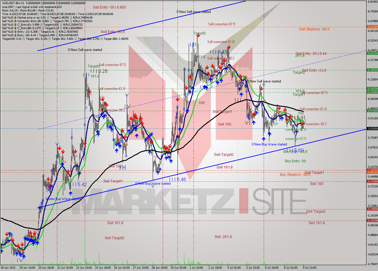 AXSUSDT-Bin H1 Signal