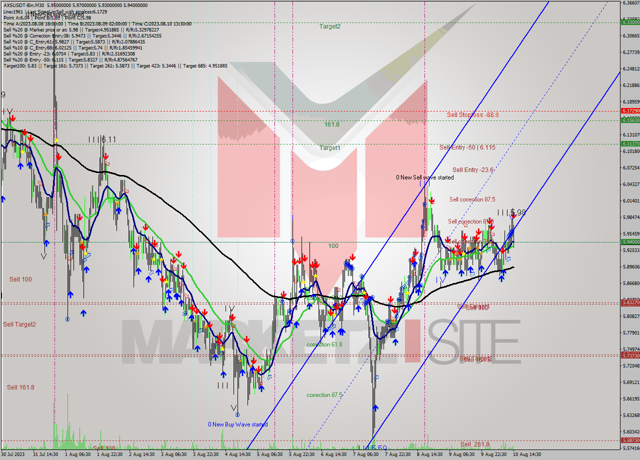 AXSUSDT-Bin M30 Signal