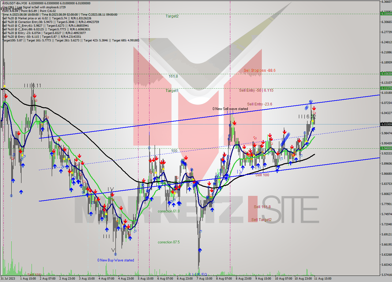 AXSUSDT-Bin M30 Signal