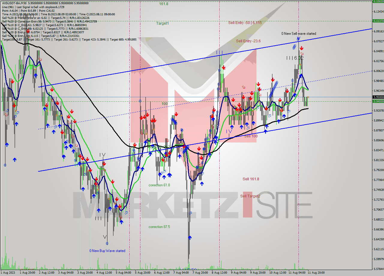 AXSUSDT-Bin M30 Signal