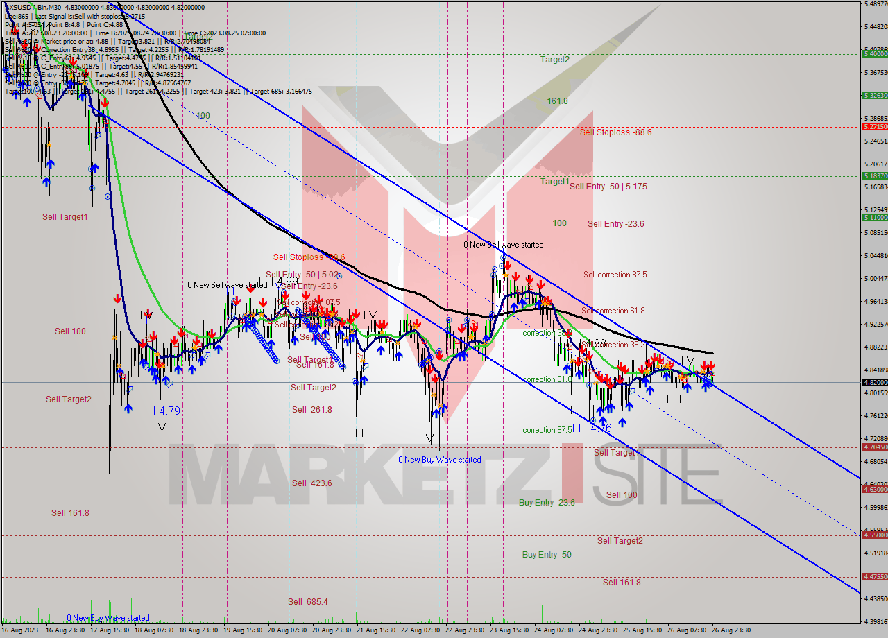 AXSUSDT-Bin M30 Signal