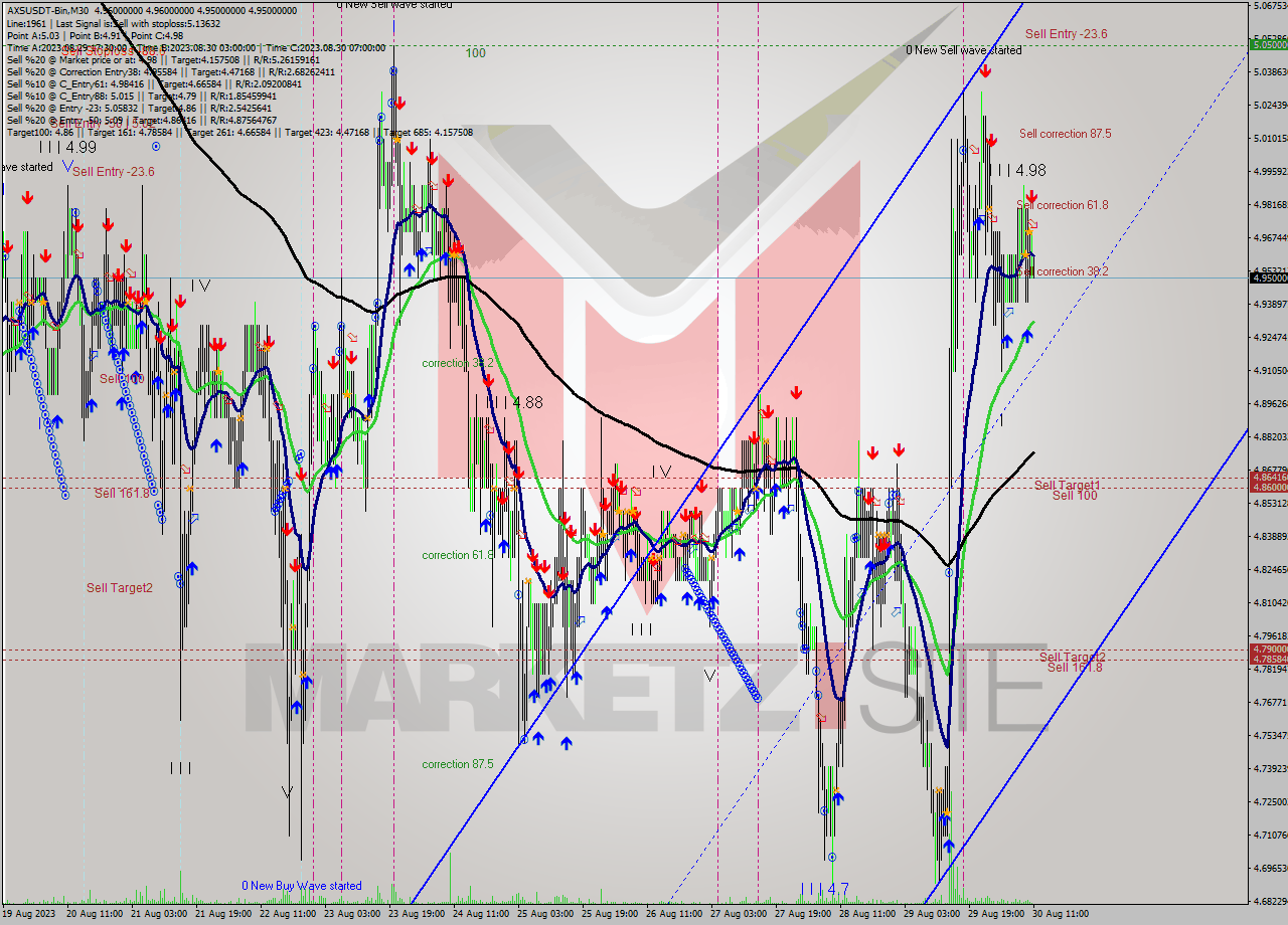 AXSUSDT-Bin M30 Signal