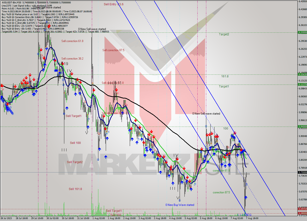 AXSUSDT-Bin M30 Signal