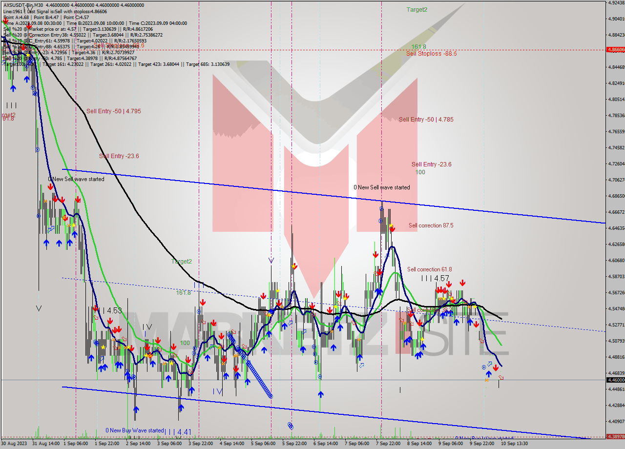 AXSUSDT-Bin M30 Signal