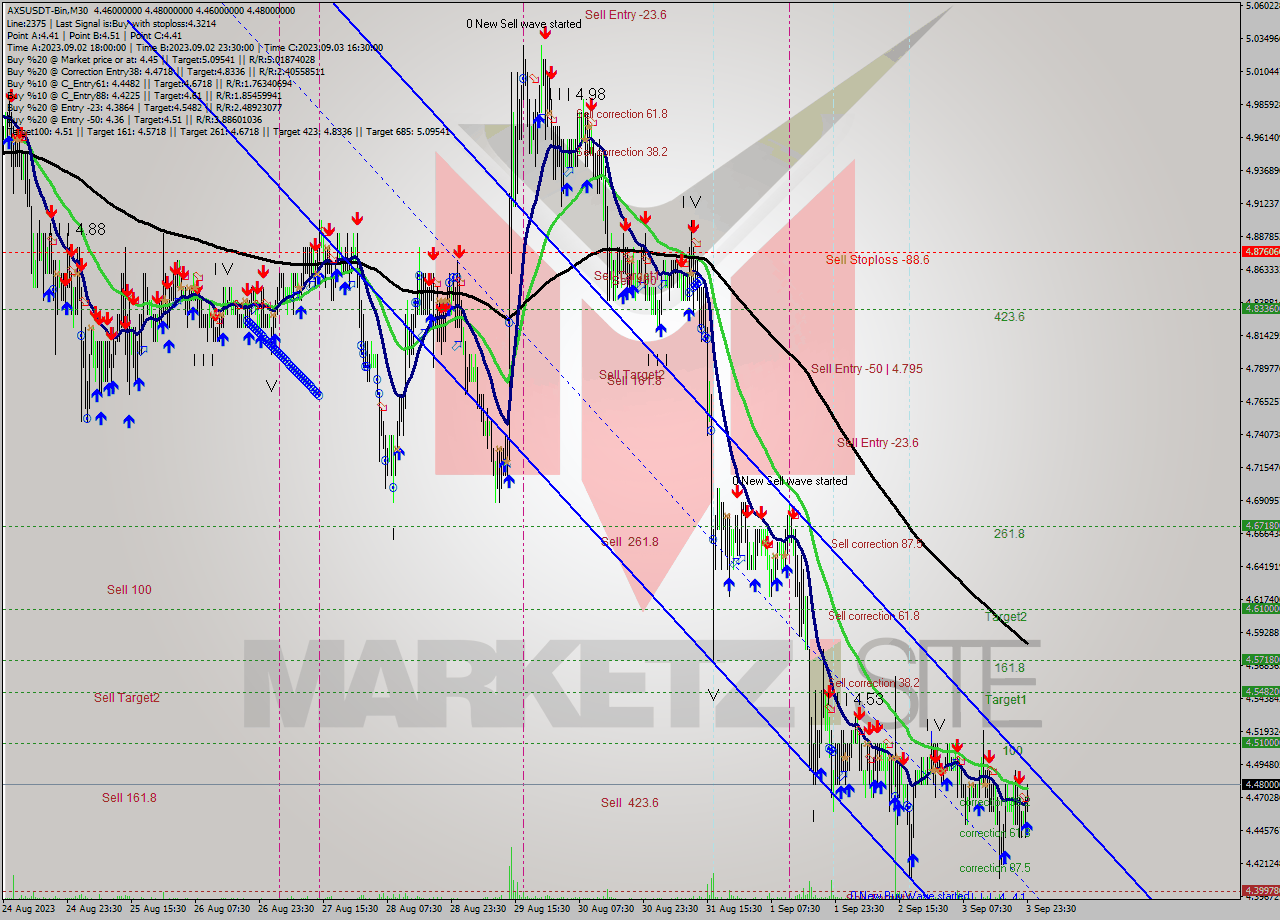 AXSUSDT-Bin M30 Signal