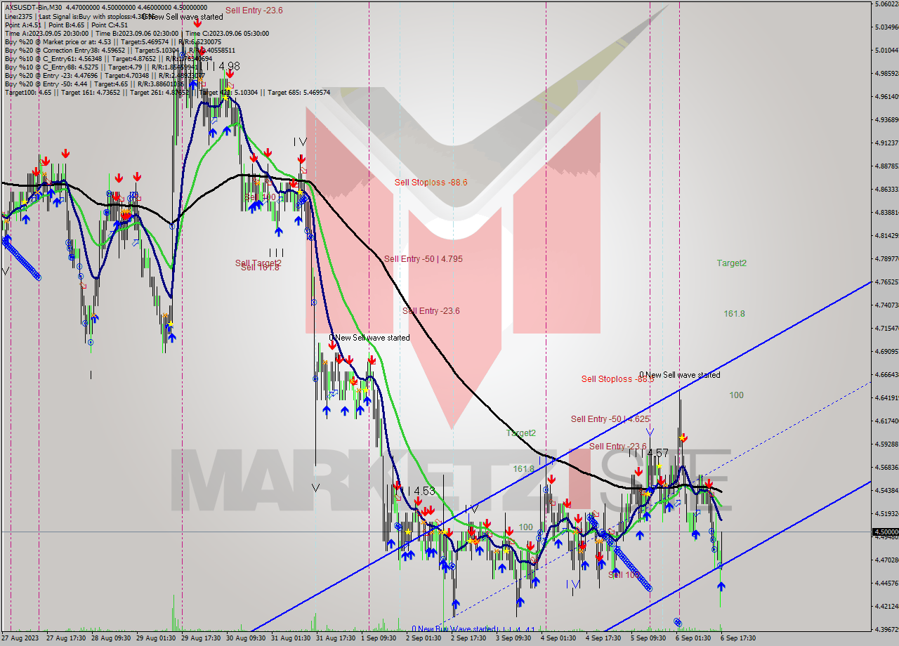 AXSUSDT-Bin M30 Signal