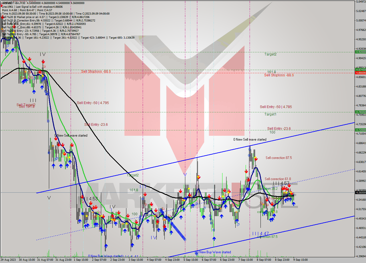 AXSUSDT-Bin M30 Signal