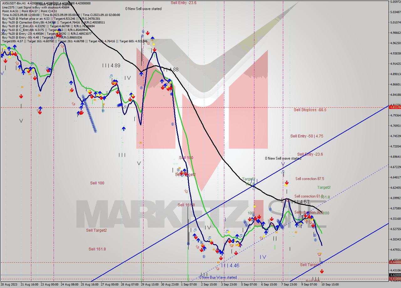 AXSUSDT-Bin H1 Signal